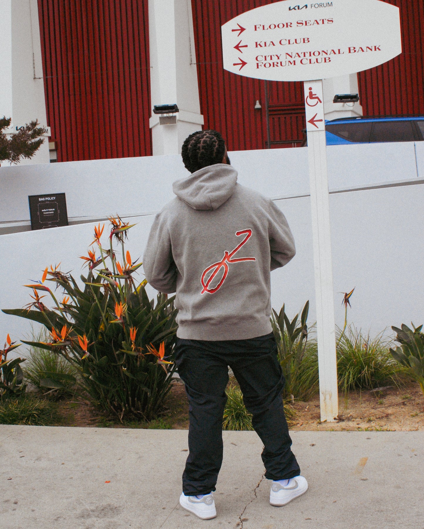 Silicone Patch Hoodie (HEATHER GREY)