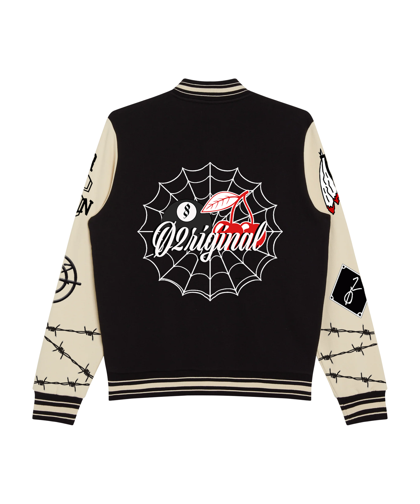 Ø2riginal Champions Varsity Jacket (Black/Cream)