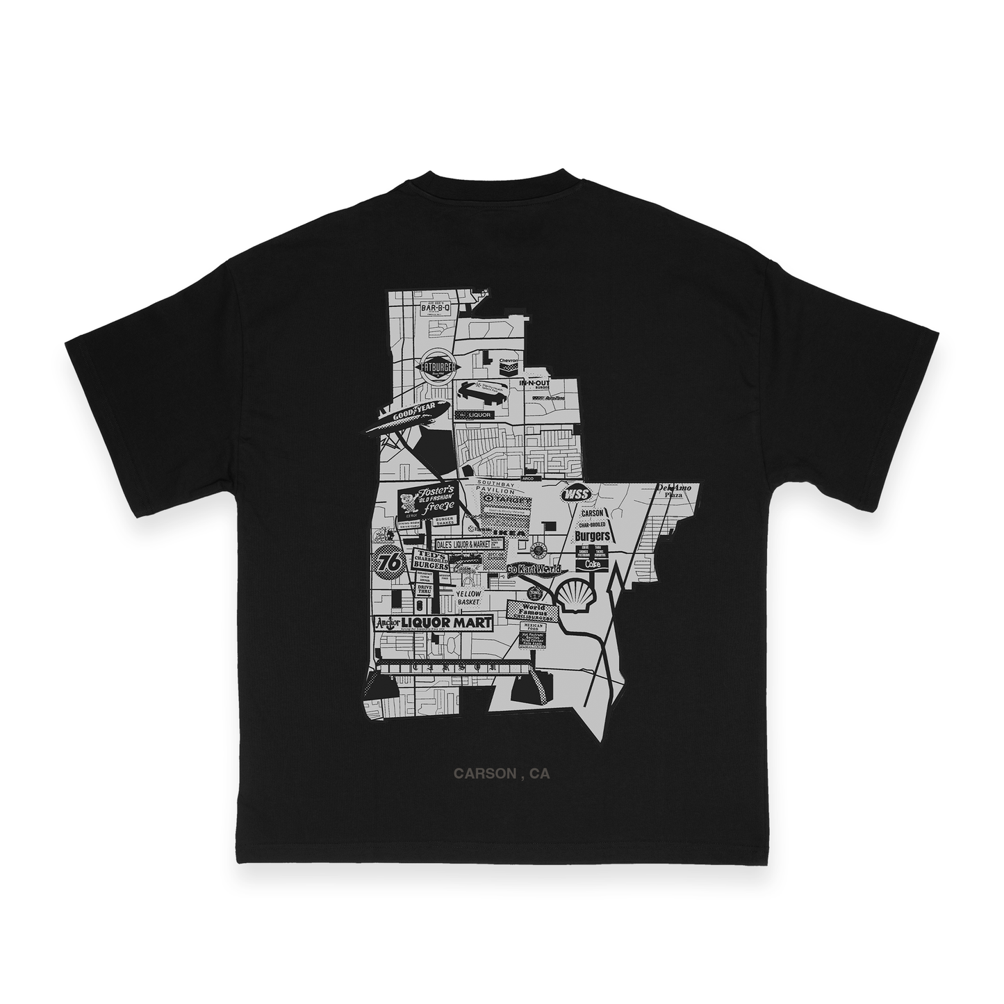 THE MAP TEE (BLACK)
