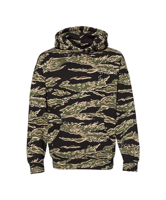 Basic Silicone Patch Hoodie (TIGER CAMO)