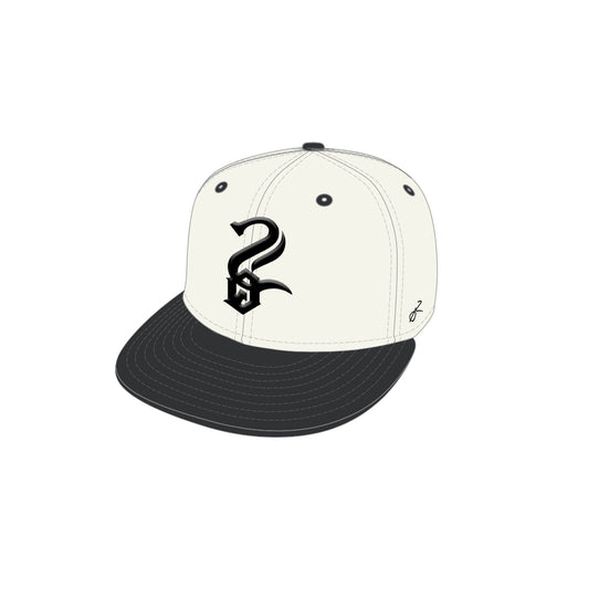 Fitted Hat (Cream/Black)