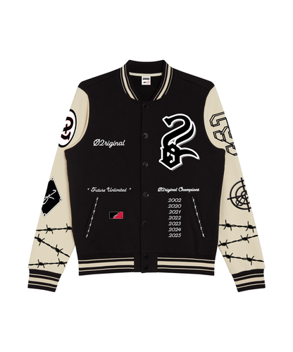 Ø2riginal Champions Varsity Jacket (Black/Cream)