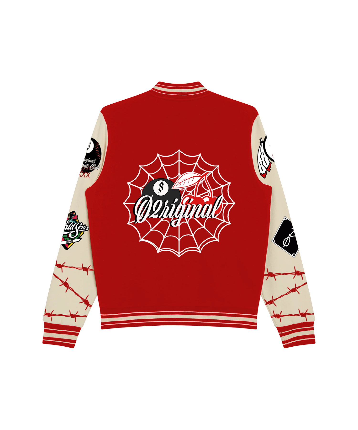 LA World Series Varsity Jacket (Red/Cream)