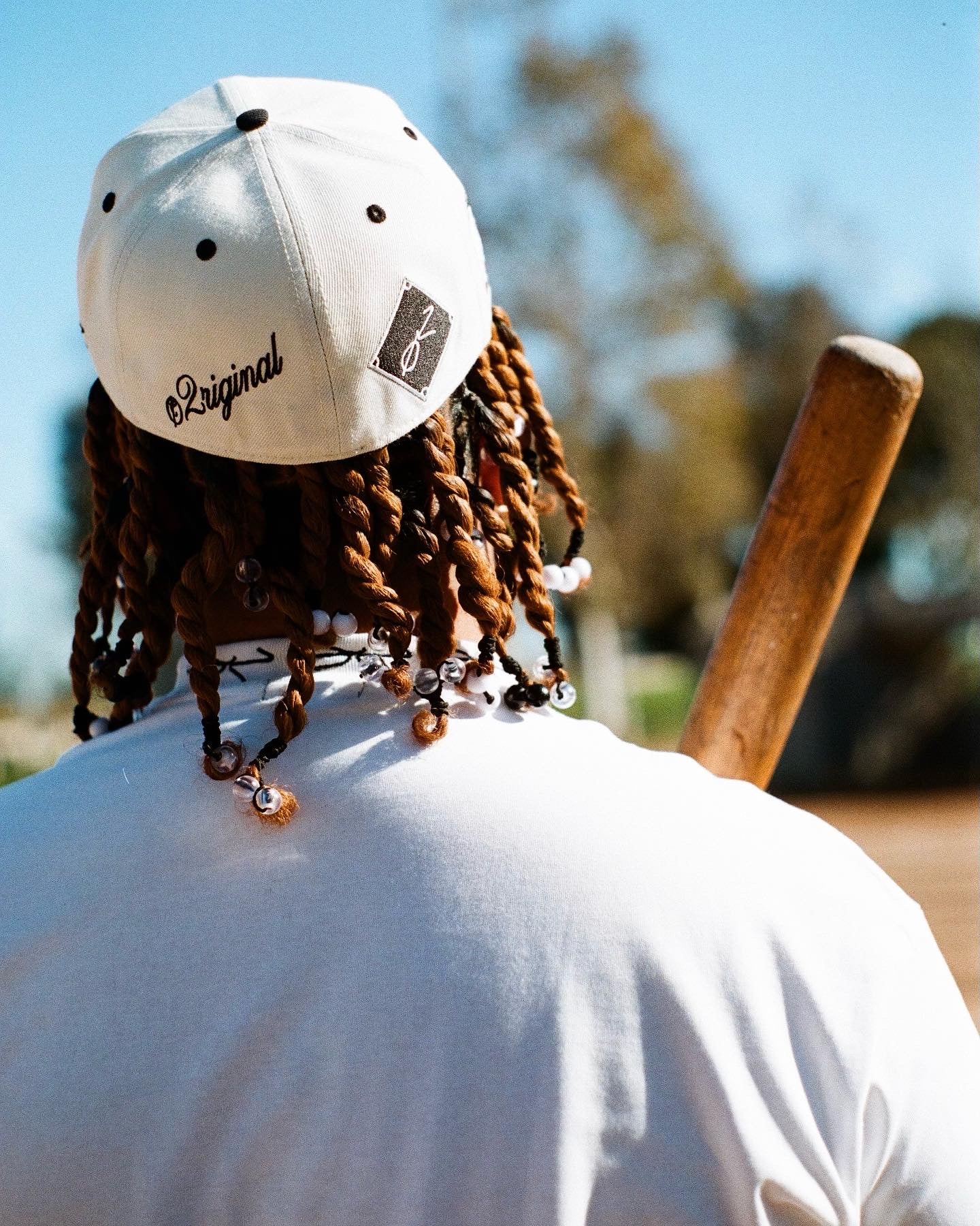 Cream store baseball hat